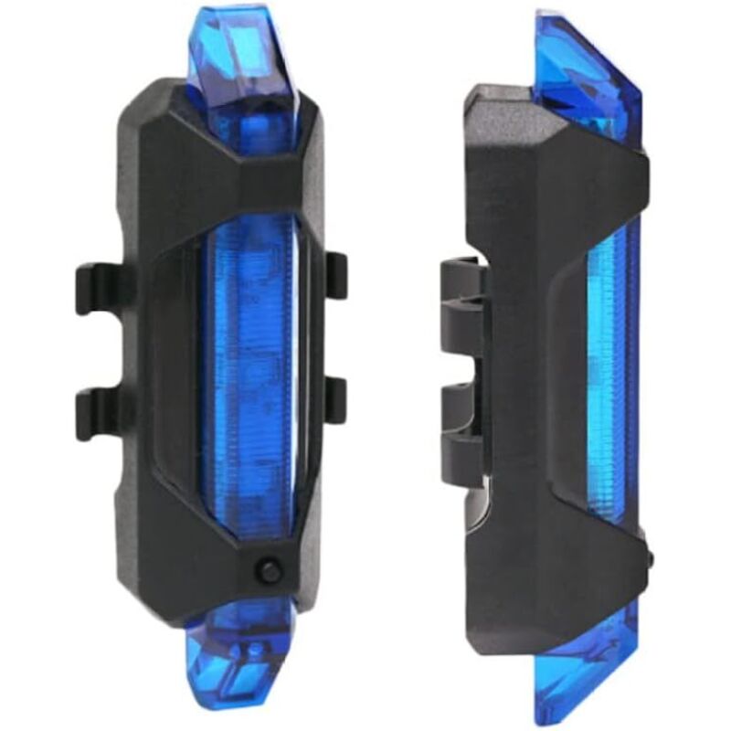 Fahrradrücklicht, Wasserdichtes Fahrrad-rücklicht, Led-rücklicht Für Mountainbikes, 2 Stück (blau)