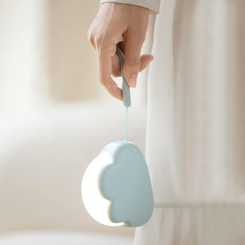Wiederaufladbare Nachtlicht Für Kinder, Tragbare Taschenlampe Für Kinder, Schlafzimmerdekoration, Batteriebetriebenes Nachtlicht Für Camping, Geburtstagsgeschenk Und Feiertagsgeschenk (blau)