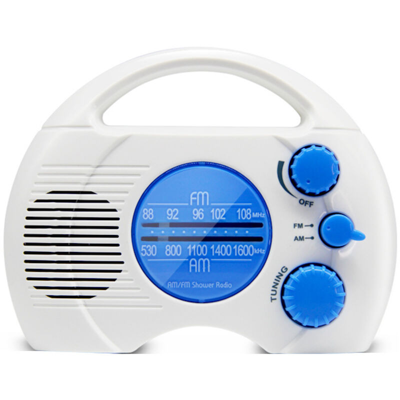 Wasserdichte Duschradio Sy-910, Kompakt Mit 4 Am/fm-stufen, Integriertem Lautsprecher, Kabelloses Entspannungsaccessoire (blau)