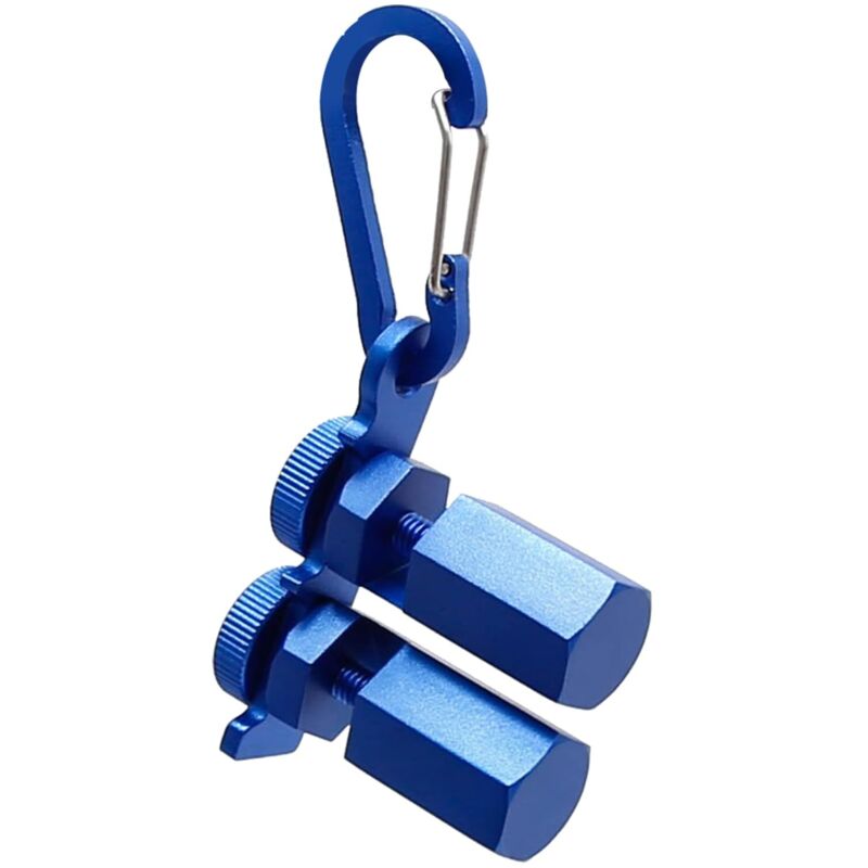 Treppenmesswerkzeug Mit Karabiner Und Befestigungswinkel Für Tischlerei Und Treppenbau - Kompatibel Mit Zimmermannswinkeln (blau)