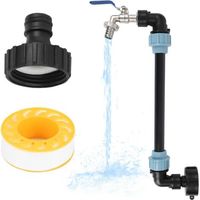 Auslaufsichere 3/4-zoll-ibc-tankanschlüsse Aus Messing, Ibc-tankadapter, Gartenschlauchverbinder Für Wasserspeichertanks, Ersatzteile Für Wasserhähne - Blau
