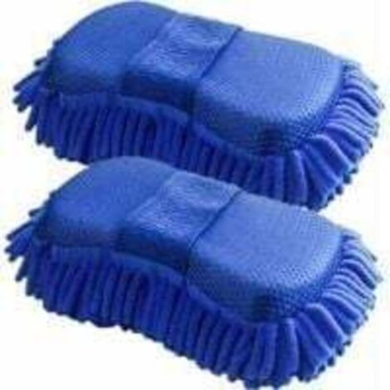 2 Stück Mikrofasern-chenille-autoschwamm, Saugfähiger Mikrofaser-waschhandschuh, Kratzfreie Mikrofaser-autowaschhandschuhe Für Nass- Und Trockenreinigung