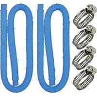 Schwimmbadschlauch - Saugschlauch - 32 Mm - Länge: 150 Cm - Blau - 2 Schläuche - Für Filterpumpe Und Salzwassersysteme