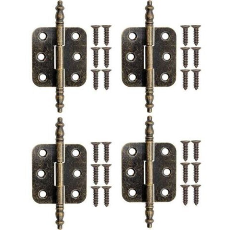 4 Stück Klappbare Scharniere Für Schränke Aus Bronze, Eisenscharniere Für Schubladen Und Kästen, 70x35 Mm Mit Schrauben