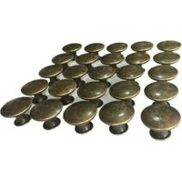 10er-pack Vintage Möbelgriffe – 30 Mm Antik Messing Tür- Und Schubladenknöpfe, Schrankgriffe Für Küchenschränke, Kommoden Und Schränke, Altbbronze
