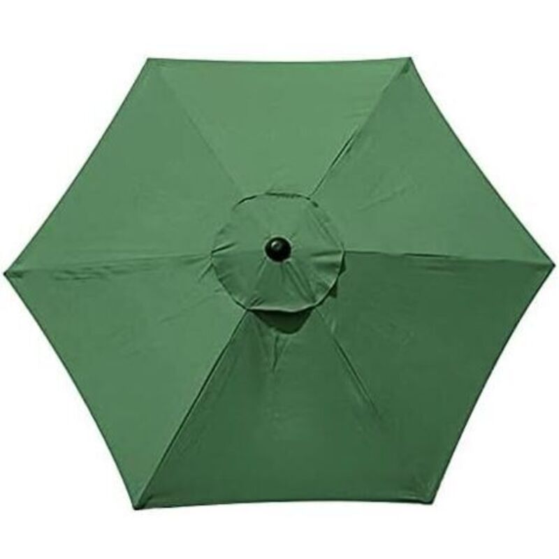 Ymyny Sonnenschirmhülle Aus Polyester - Uv-beständig - Für 6 Gestreifte Sonnenschirme - Farbe Dunkelgrün 3m