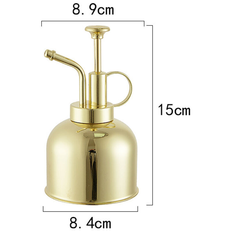 Messing-gießkanne - Vintage-stil Messing-gießkanne, Einhändige Gießkanne Für Zimmerpflanzen, Garten, Pflanzen Und Reinigung (gold)