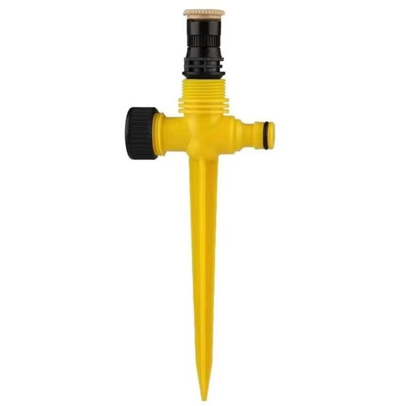 4er-set Garten-sprinkler, Automatischer 360°-drehsprinkler, Verstellbarer Sprühkopf Zur Rasenbewässerung, Bewässerungssystem Für Garten, Rasen, Pflanzen, Gemüse, Blumen, Hof (gelb)