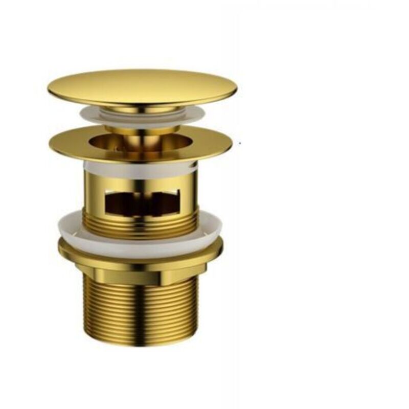 Universelle Automatische Ablaufgarnitur 1" 1/4" Für Spülen, Bidets Und Automatische Ablaufsysteme, Langlebiges Goldbeschichtetes Messing