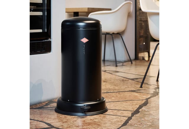WESCO Mülleimer Baseboy, Abfallsammler mit Dämpfer + Dämpferhalterung 20 Liter