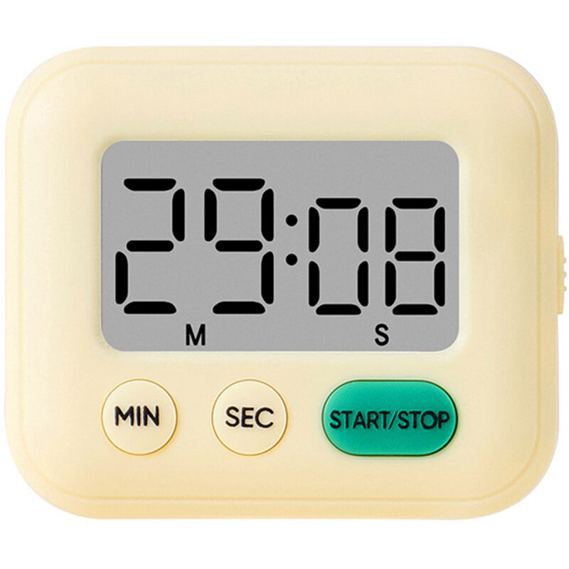 Magnetischer Gelber Timer - Küche/büro - Einfach Zu Bedienen - Multifunktional -