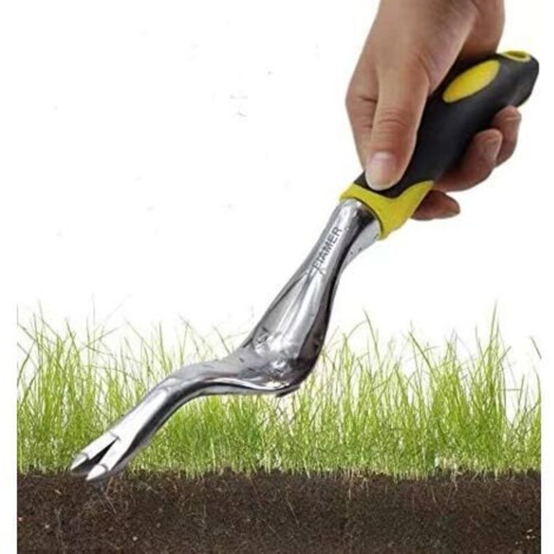 Gartenwerkzeug-set Für Outdoor-gartenarbeit, Blumenmuster Zur Unkrautentfernung, 11,8 Zoll X 0,8 Zoll, Gelb
