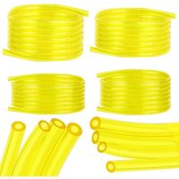 4 Stück Benzinschläuche, 1,5 M Transparenter Gelber Ölschlauch (2 X 3,5 Mm, 2,5 X 5 Mm, 3 X 5 Mm, 3 X 6 Mm), Für Rasenmäher, Pvc-schlauch, Ölschlauch