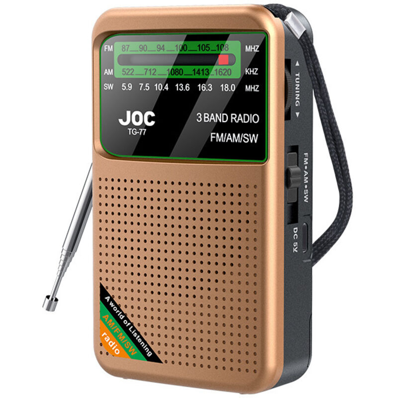 Mehrbandradio – Tragbares Radio – Wiederaufladbar – 500 Mah – Abs – Gold