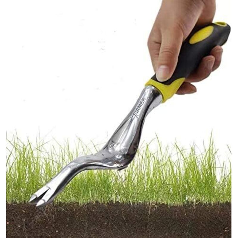 Gartenwerkzeug-set Für Den Außenbereich Mit Blumenmuster, Zur Unkrautentfernung, 30 Cm X 2 Cm, Gelb.