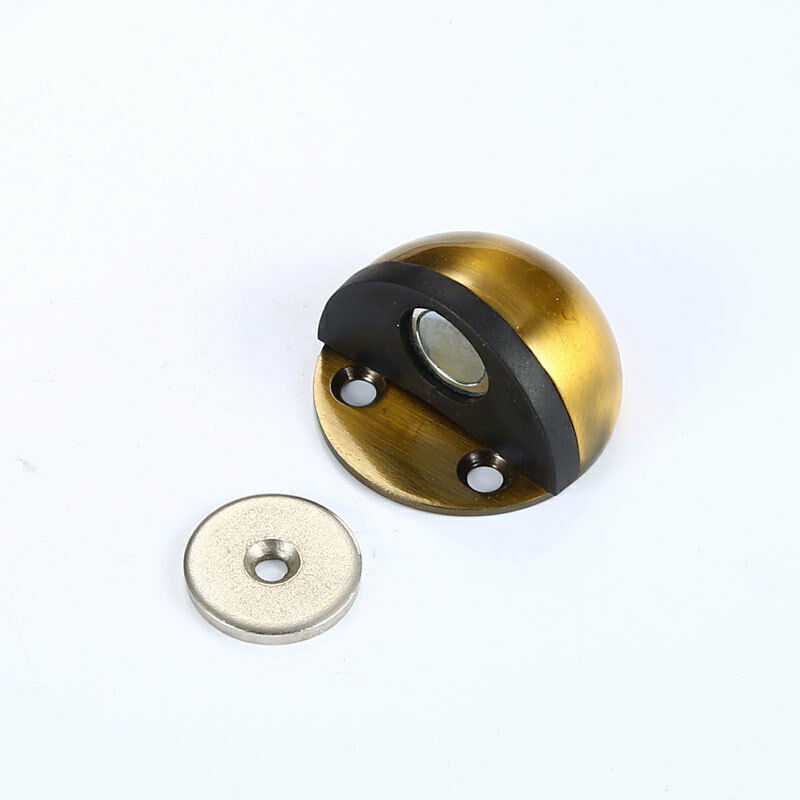2 Stück Magnetische Türstopper Aus Metall, Zum Anschrauben, Selbstklebende Türstopper Ohne Bohren Zum Schutz Von Tür Und Wand (gelb)