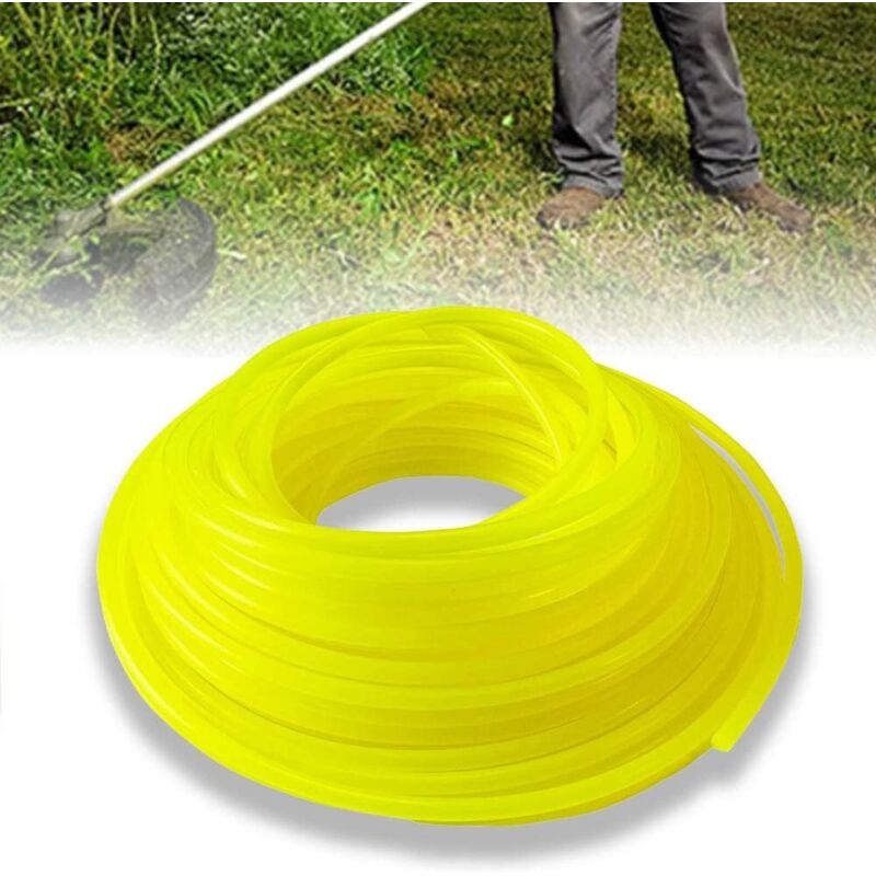Runder Nylon-trimmerfaden, Gelb, 3 Mm X 10 M, Trimmerfaden Für Rasenmäher-schneidscheiben, Nylon-trimmerfaden Für Garten Und Außenbereich