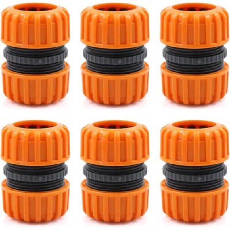 Gartenschlauch-reparaturset – 6-teilig Für 19 Mm (3/4") Anschlüsse, Für Einfache Und Schnelle Verbindung Oder Schlauchreparatur Ohne Werkzeug, Gelb