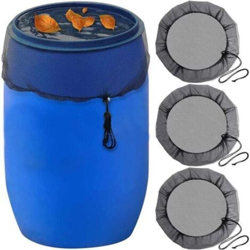 Regenfass-netz: Schutznetz Mit Kordelzug, Wassertank-abdeckung, Verstellbarer Deckel, Netz Zum Schutz Vor Laub Und Mückenlarven – Durchmesser 80 Cm