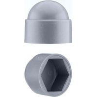 Mutterndeckel M10 Für 17er-schlüssel, Grau, 50 Stück.
