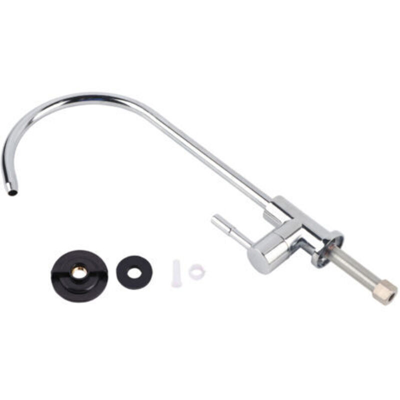 Küchenarmatur Mit 360°-drehung – Edelstahl – Chromfinish – Kompatibel Mit Wasserfiltersystemen – Höhe 32 Cm
