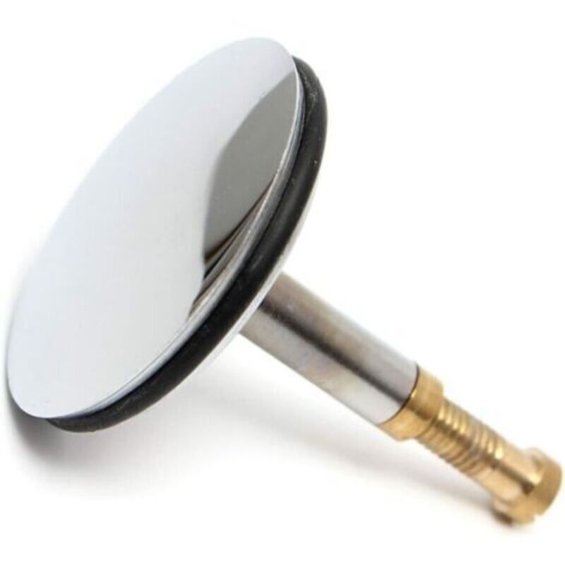 Universeller Badewannenstopfen Ø 43 Mm, Abflussstopfen Aus Messing Mit Verchromter Oberfläche, Rostfrei, Für Den Normalen Ablauf Der Badewanne, Höhenverstellbar 50-55 Mm
