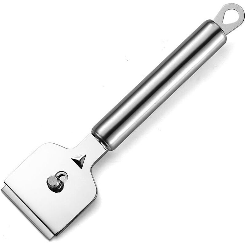 Raschietto Per Vetro, Raschietto Per Piastra Vitroceramica Pulitore Per Piastra A Induzione, Auto, Vetro, Specchio, Adesivo, Pulizia (acciaio Inossidabile),