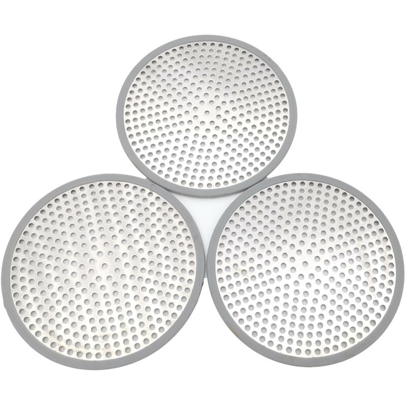 Drei-pack Duschablauf-filter, Edelstahl-duschgitter, Grau