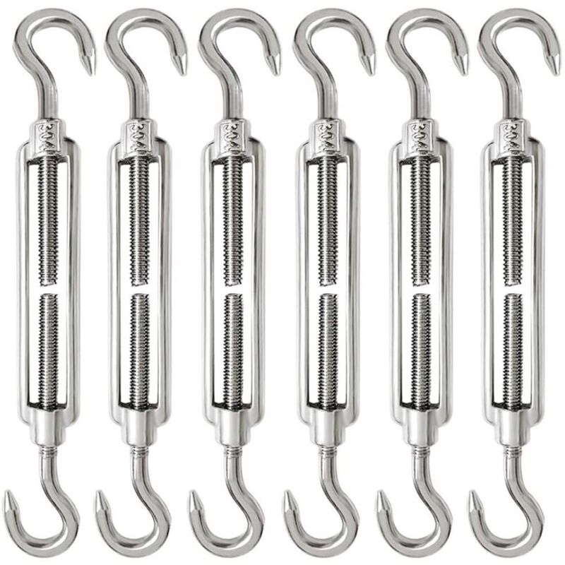 M6 Spannerstücke Für Kabel, Einstellbarer Hakenspanner Aus Edelstahl 304 Und Stahlseil-hakenspanner