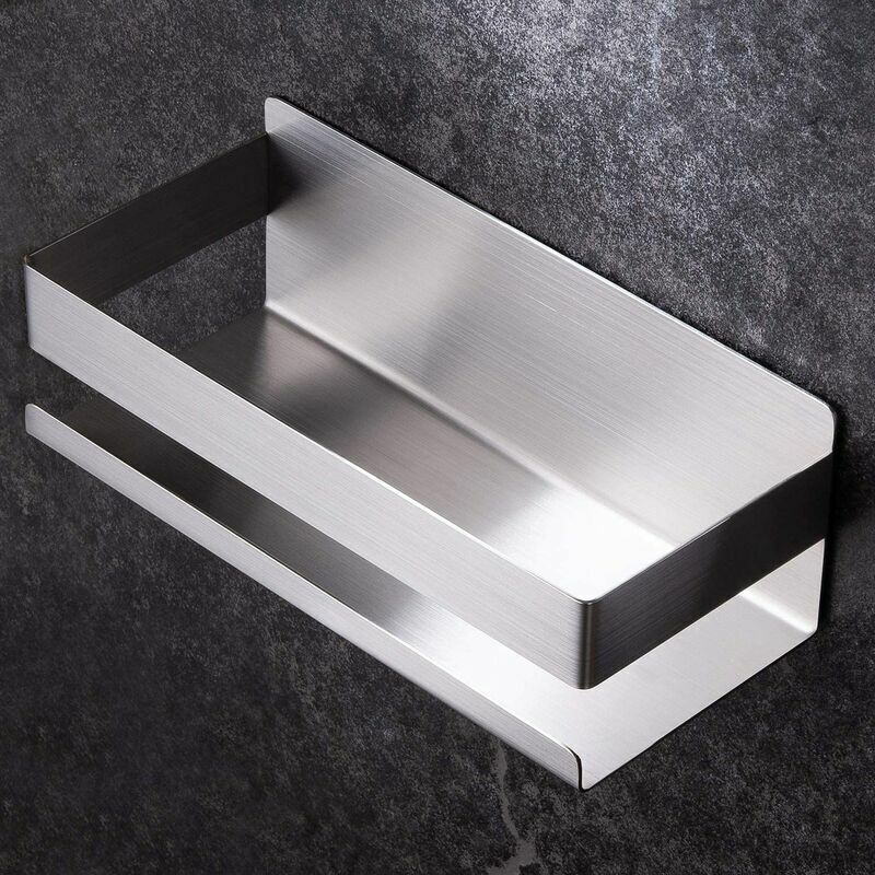 Haltbares, Nicht Poröses Edelstahl-badregal In Silber