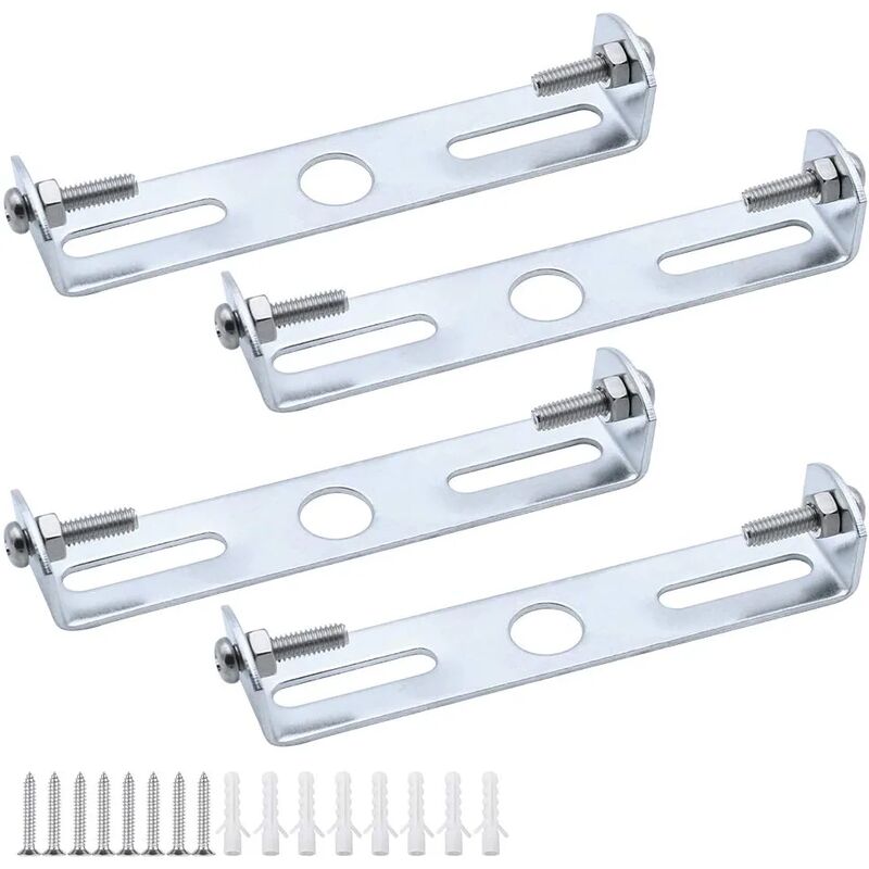4er-pack Deckenleuchten-halterungen 105 Mm – Korrosionsbeständiges Verzinktes Metall – Tragfähigkeit Bis Zu 5 Kg – Sichere Installation