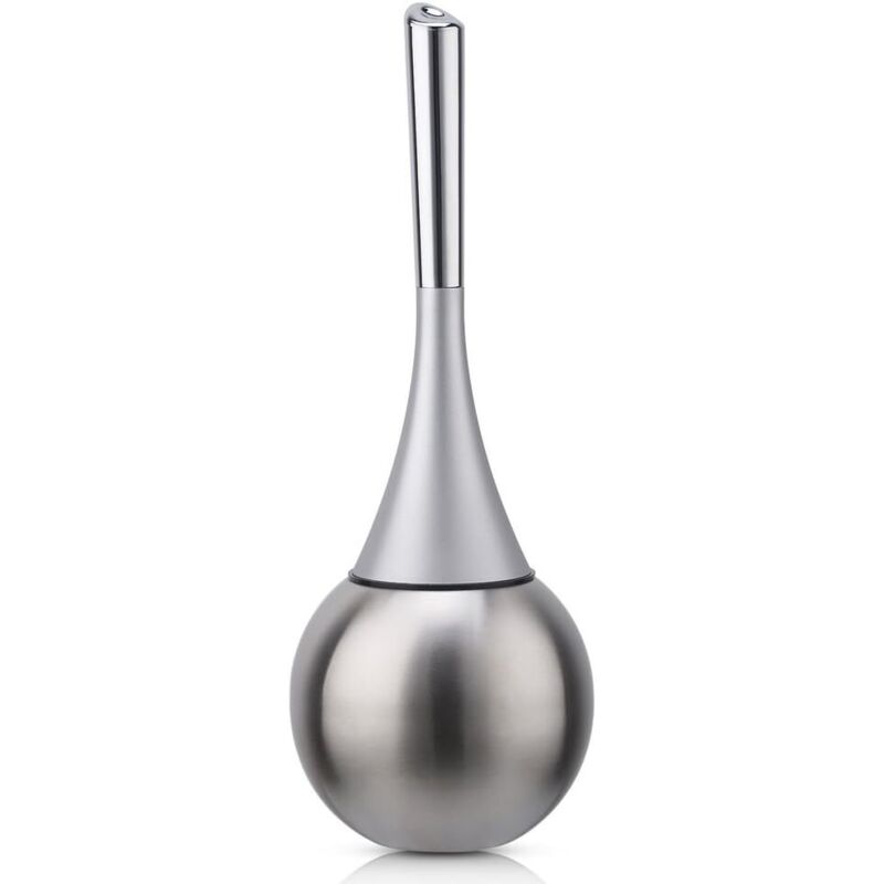 Bodentoilettenbürstenhalter Aus Edelstahl, Gebürstete Und Polierte Oberfläche, Badezimmer-set (mit Bürste) - Silber