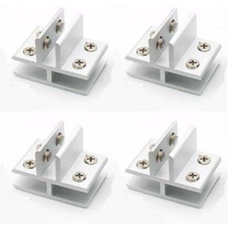 Konsolen Und Halterungen Für Regale, Satz Von 4 T-förmigen Klammern Für Glas Auf 3 Seitenpaneelen, Duschen, Tische, Klemmpaneele 10-12 Mm