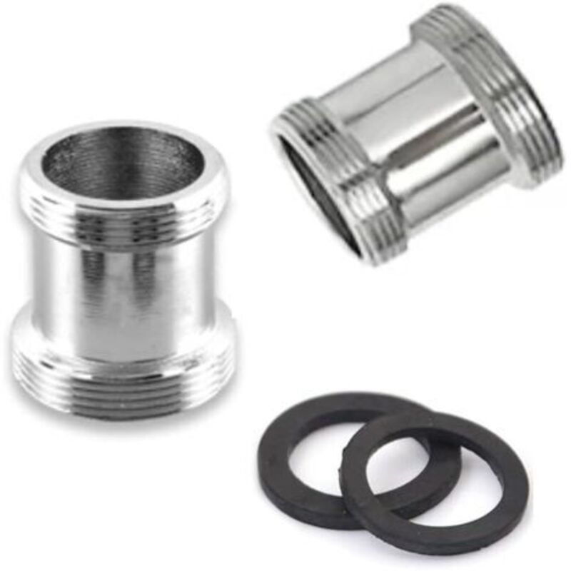 2er-set Messing-wasserhahnadapter, 22 Mm Außengewinde Npt, Belüfteranschluss Für Spülbeckenwasserhahn, Adapter Für Wasserfilter (m22 – M22)