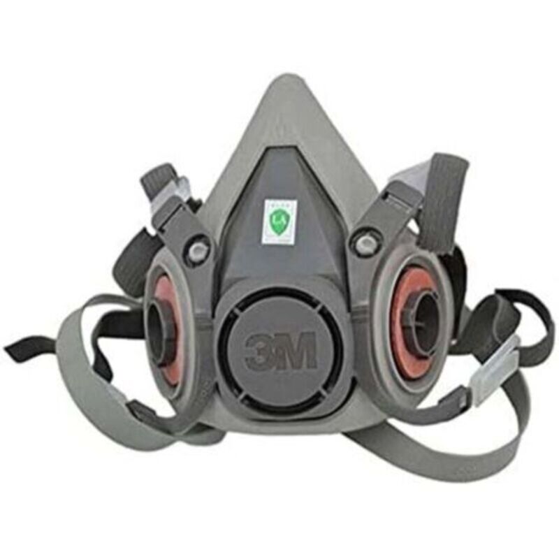Wiederverwendbare Halbmaske 3m Xa007702658 6200m, Größe M, Grau, Mit Partikelfilter 5935pro2 – Feinstaubfilter Mit Schutzstufe P3
