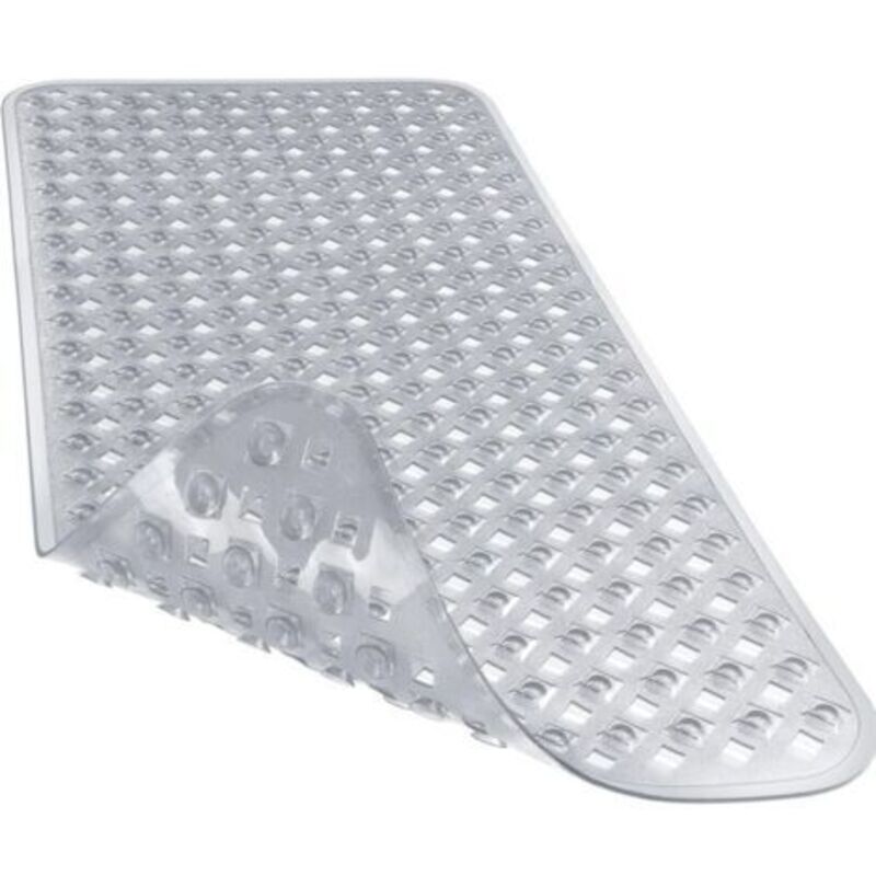 Originaler Rutschfester Badewannenmatten, Badematte Für Die Badewanne, Duschmatte Mit Abflusslöchern, Saugnäpfen, Maschinenwaschbar, Bpa-frei, Latexfrei, Phthalatfrei, 34,5 X 15,5 Zoll, Grau
