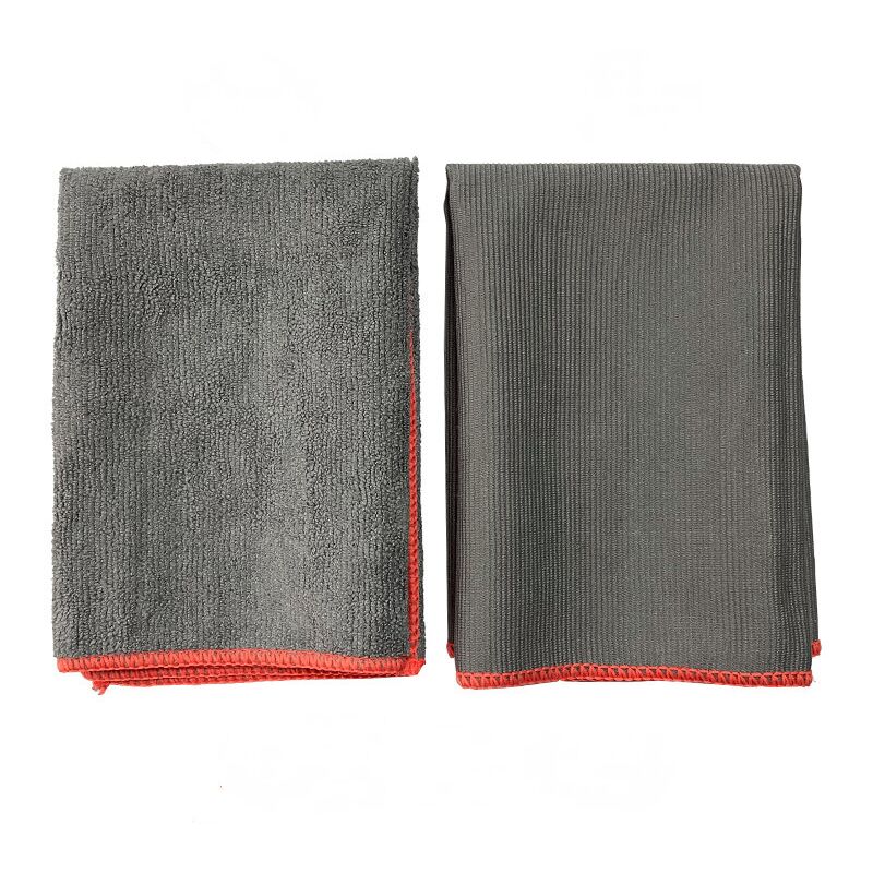 35 X 35 Cm Magisches Chiffon Aus Mikrofaser, Staubreinigungstuch, Wischtuch Für Küche, Auto, Haushalt, Glas, Fenster, Geschirr, Fusselfreies, Streifenfreies Handtuch, Grau, 3 Stück