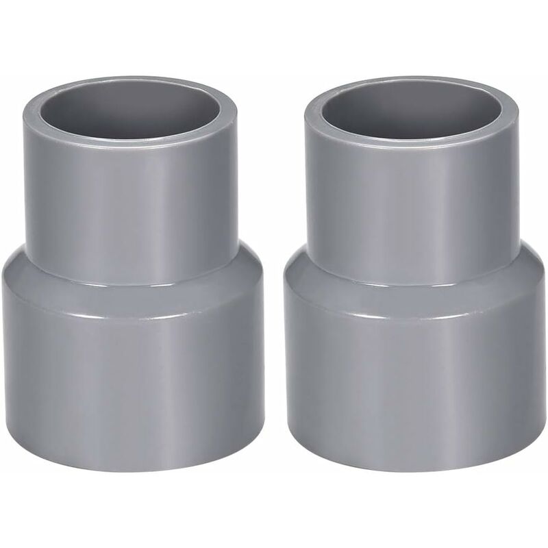 Pvc-rohrreduzierstück Kupplungsmuffe Dwv Grau 2stk 40mm X 32mm