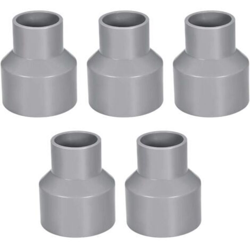 50mm X 32mm Pvc-rohrreduzierstück Kupplung Muffe-zu-muffe Dwv Grau 5 Stück