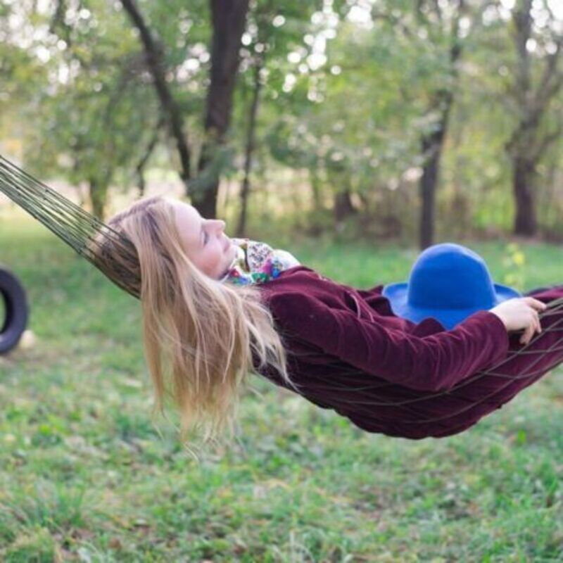 Leichte Gartenhängematte Für Camping Im Innen- Und Außenbereich Ulisemnet, Eine Person, Grün
