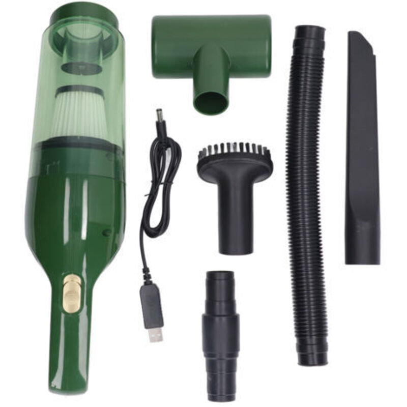 Kabelloser Staubsauger, Starke Saugkraft, 4000 Mah, Schnelles Laden, Leiser Betrieb, Für Zuhause, Büro Und Auto, Grün