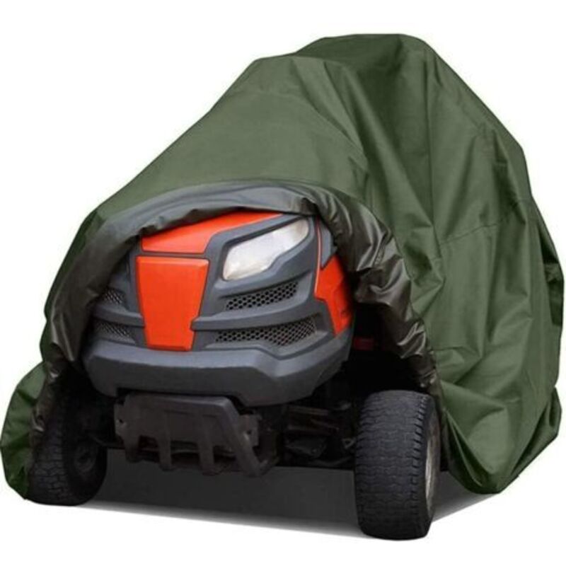 Schutzhülle Für Rasenmäher – Wasserdicht Aus 210d Oxford-gewebe – Uv- Und Wasserbeständig – Maße 140x66x91cm (grün)