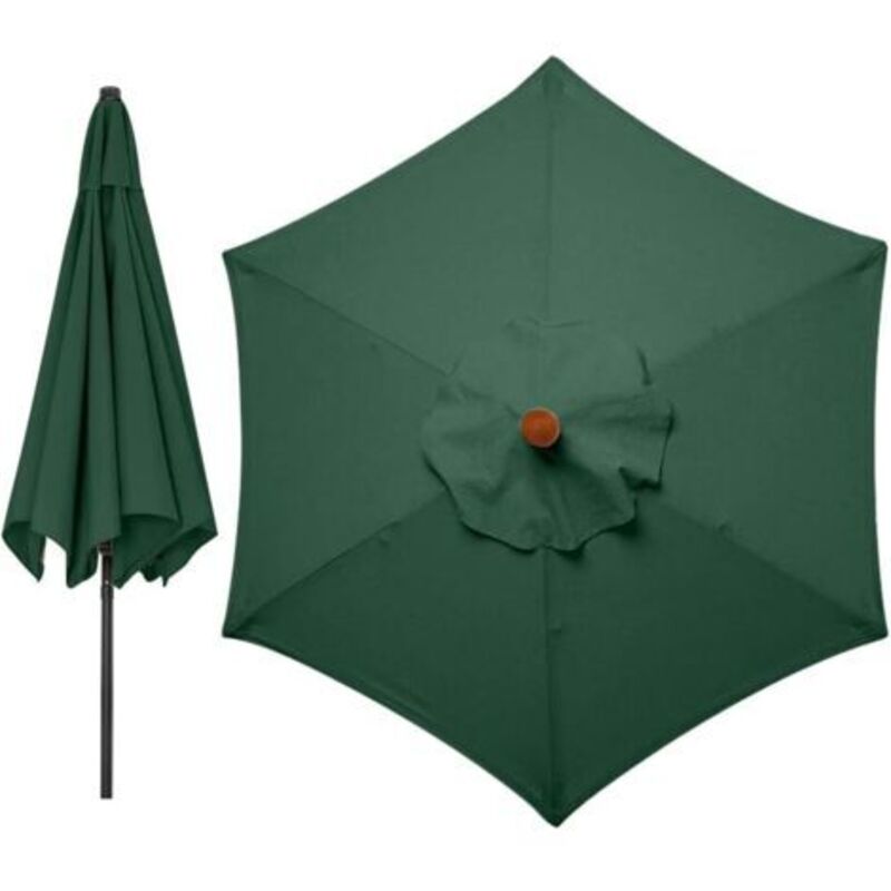 Ersatzbezug Für Sonnenschirm 3 Meter, 6 Streben – Ersatz-sonnenschirmbezug Für Gartenmarkise, Nur Bezug (grün)