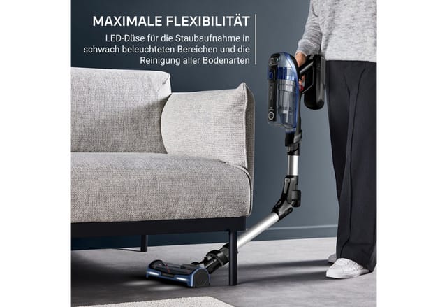 Rowenta Akku-Hand-und Stielstaubsauger X-Force Flex 14.60 Aqua, leistungsstark, langlebiger Akku, Flex-Gelenk, 480 W, beutellos, bis zu 200 Air Watt, Aqua-Düse, 2-in-1 Wisch- und Saugfunktion, RH99C3