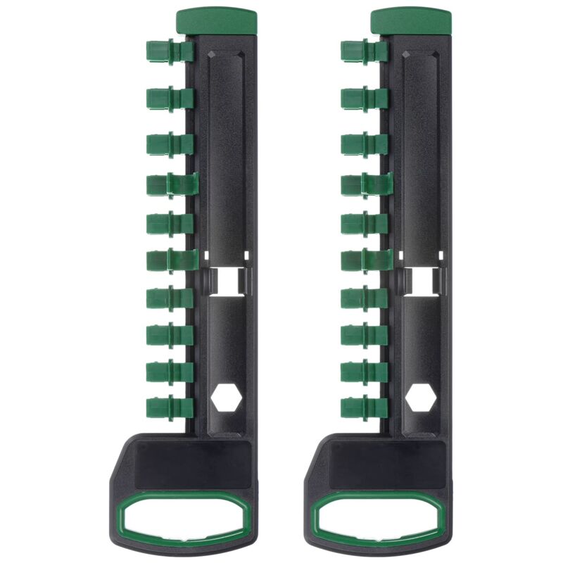 2er-set Organizer Für 1,27 Cm Spulen Mit 12 Clips Aus Tragbarem Abs-kunststoff, Grün