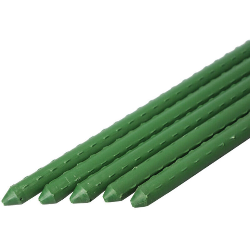 Satz Von 10 Pflanzenstützen, 90 Cm, Ø 11 Mm, Kunststoffbeschichteter Stahl, Für Gemüsegarten Und Pflanzen, Grün