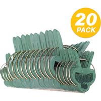 Pflanzenclips Zum Befestigen Von Pflanzen: 20 Grüne Clips Für Pflanzen – Kletterhilfe Für Rankpflanzen An Spiralstäben Oder Bambuspflöcken – Clips Für Garten- Und Gemüsegartenarbeit H142