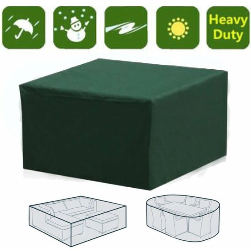 Sofaabdeckung Rechteckige Wasserdichte Abdeckung Für Gartenmöbel Mit Uv-schutz Für Terrassentisch, Gartenmöbel, Grün, 152 X 104 X 71 Cm