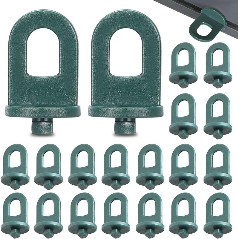 50 Stück Gewächshaus-haken, Langlebige Kunststoff-clips Für Gewächshäuser, Aufhänger Für Blumen Und Pflanzen, Rankhilfen Für Kletterpflanzen – Gewächshaus-zubehör (grün)