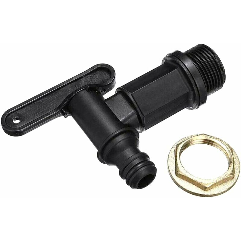 1000l Kunststoff-tankhahn, Adapter Für Ibc-wasserbehälter, Bewässerungsschlauch-hahnadapter, Für Regenwassersammler Und Kraftstofftank (kupfer)